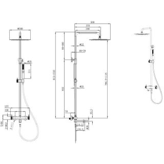 Душевая система Allen Brau Priority 5.31A10-BN Никель